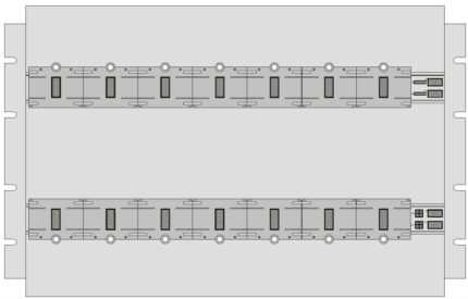 Chassis Assembly. Fits in any Lobby or Remote Closet Cabinet except CAB5 Series. Provides space for