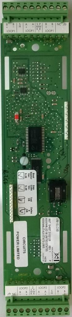 Signaling Line Expansion Card, provides up to two Class A or Class B data circuits for V-Series